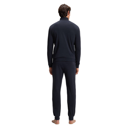 Dark Blue - Lifestyle - Boss Mens Zip Neck Long Pyjama Set
