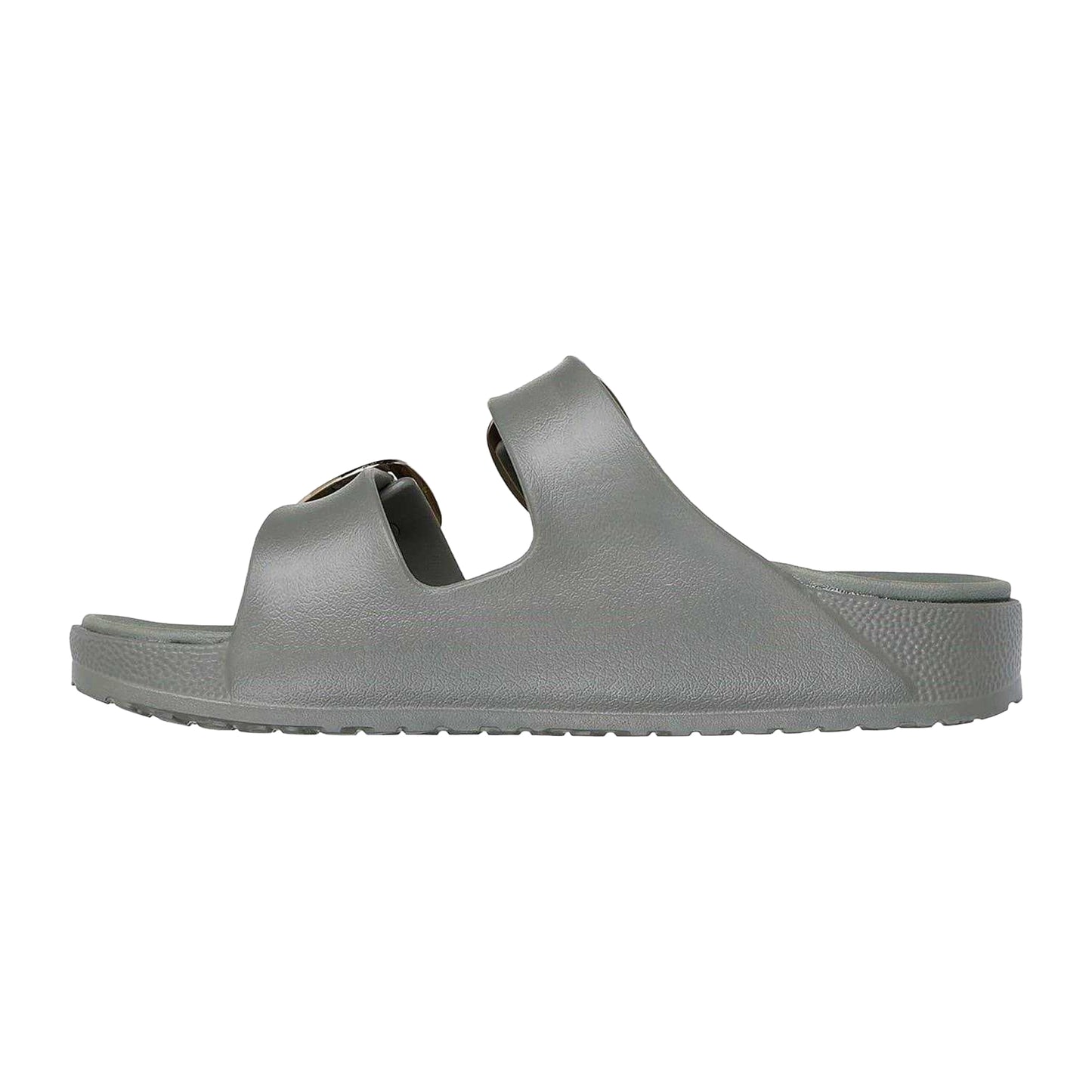 Green - Back - Skechers Womens-Ladies Foamies Double Strap Flat Sandals