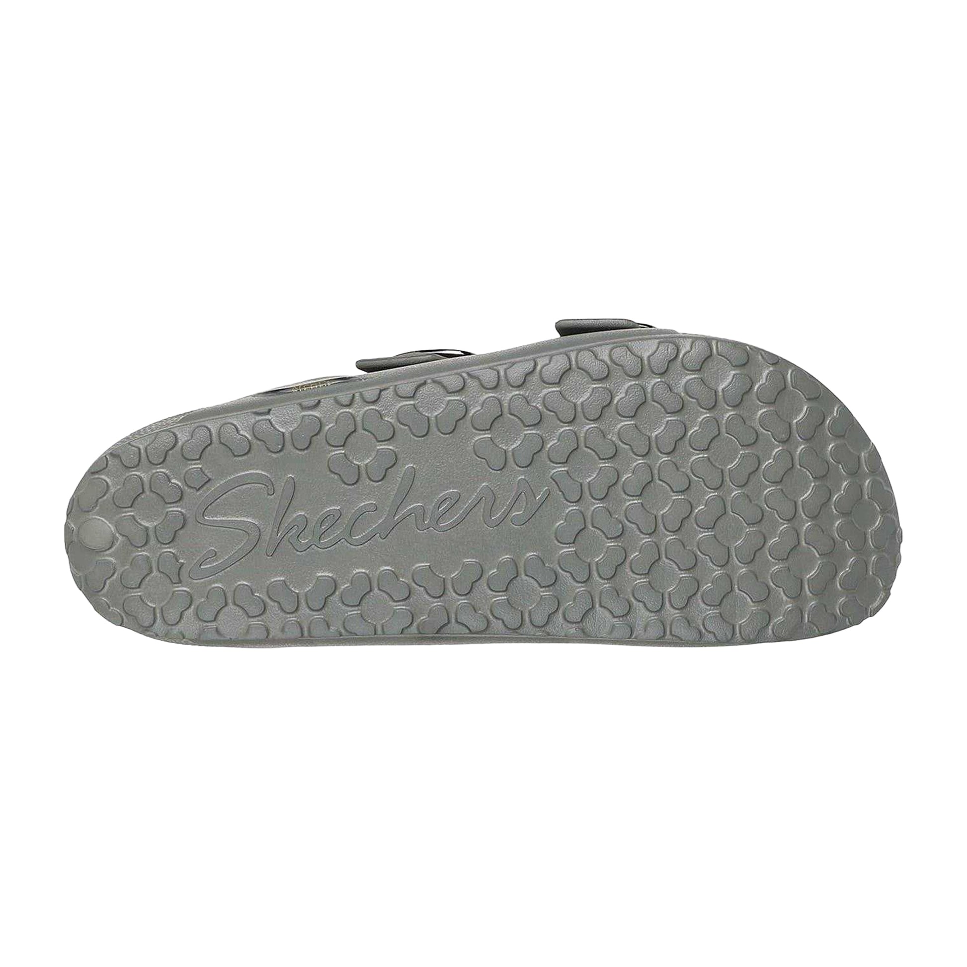 Green - Lifestyle - Skechers Womens-Ladies Foamies Double Strap Flat Sandals