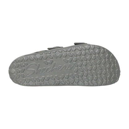 Green - Lifestyle - Skechers Womens-Ladies Foamies Double Strap Flat Sandals