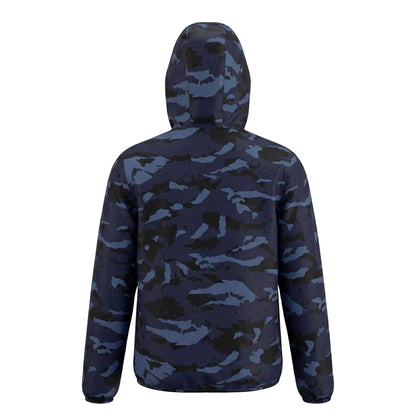 Blue-Black - Back - Gelert Childrens-Kids Camo Waterproof Jacket