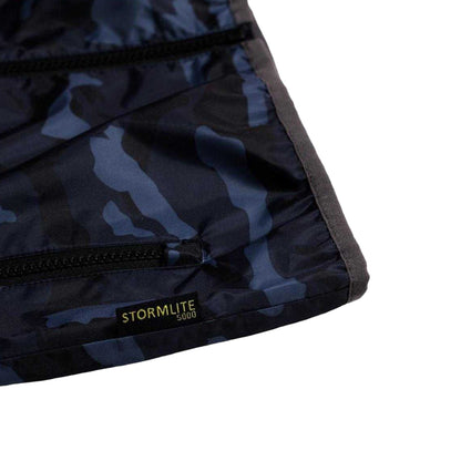 Blue-Black - Pack Shot - Gelert Childrens-Kids Camo Waterproof Jacket