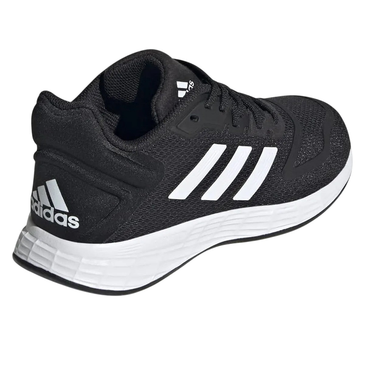 Black-White - Back - Adidas Childrens-Kids Duramo 10 Running Shoes
