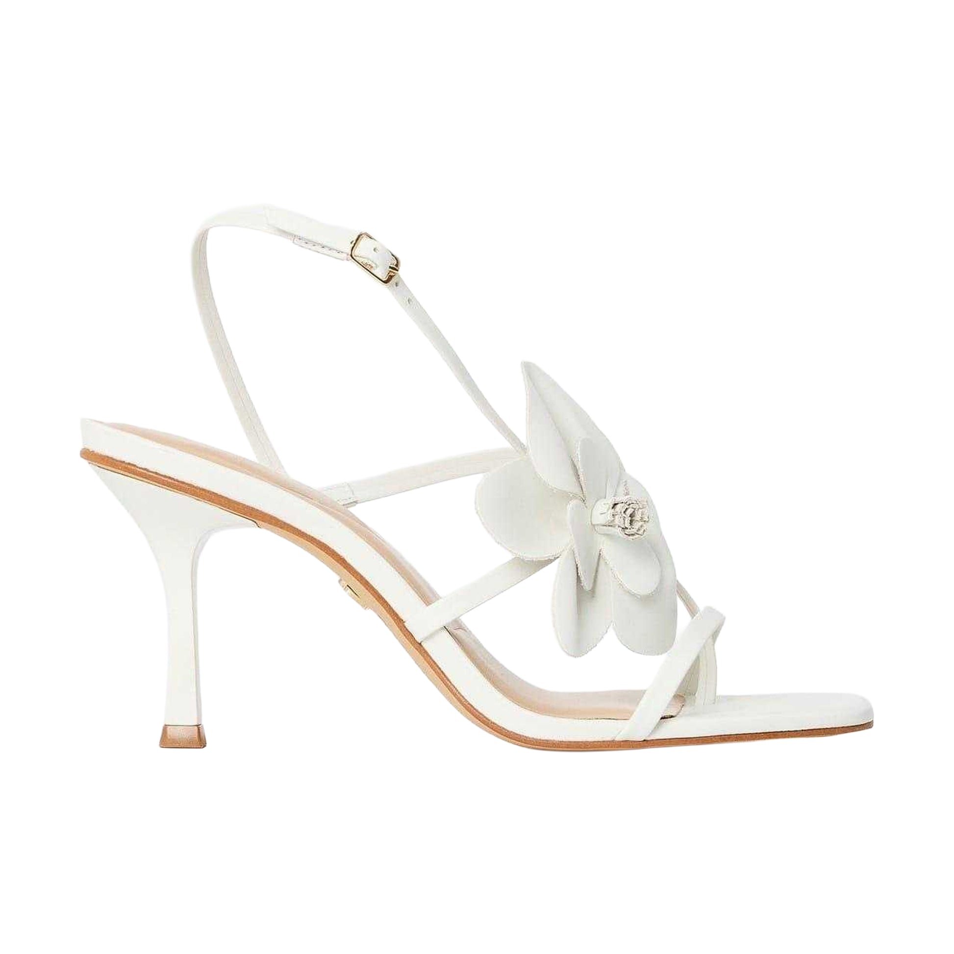 White - Front - Aldo Womens-Ladies Floral Evening Sandals