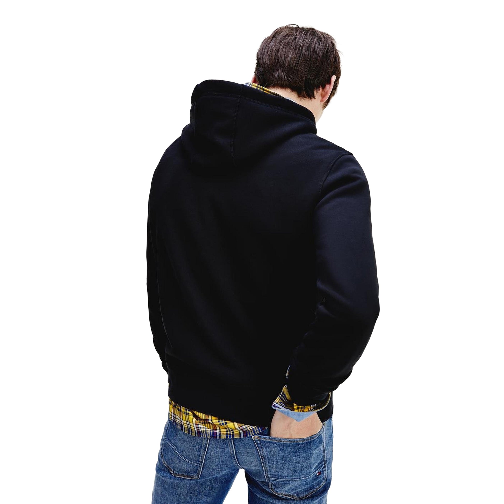 Black - Lifestyle - Tommy Hilfiger Mens Logo Hoodie