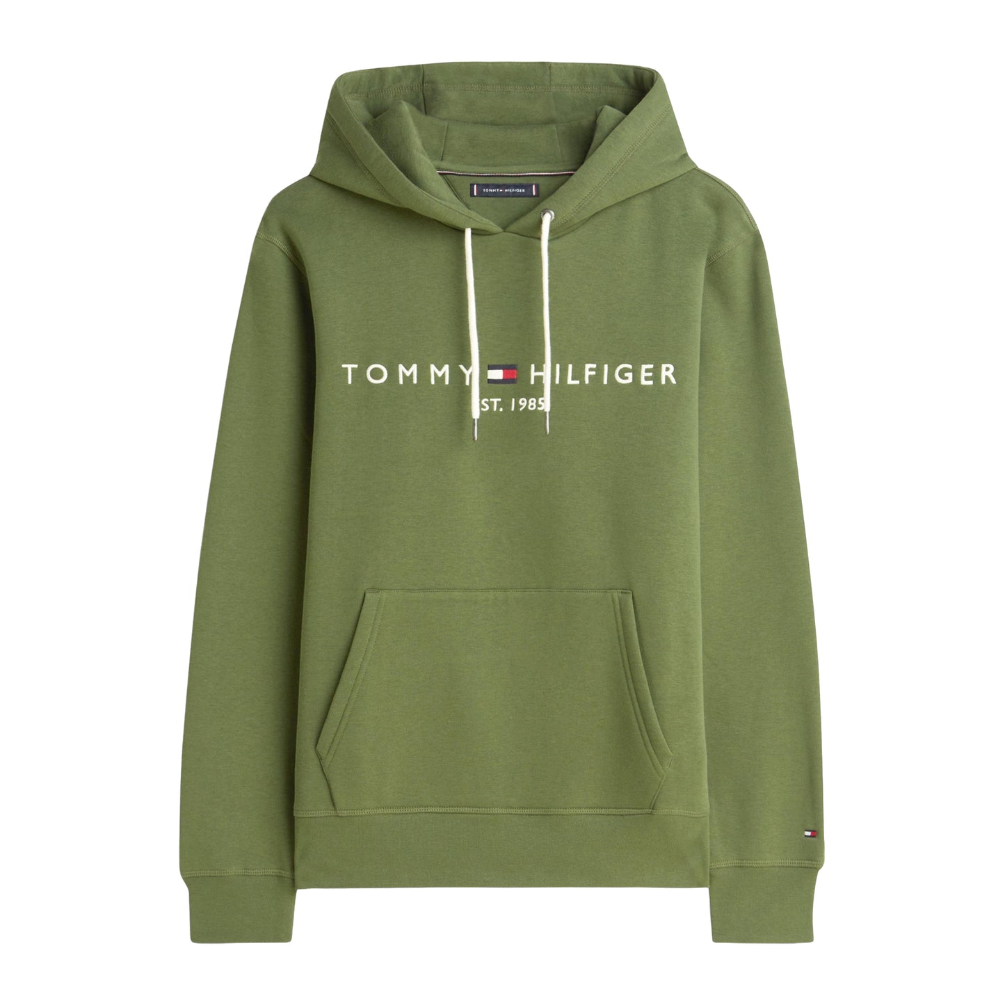 Pine - Front - Tommy Hilfiger Mens Logo Hoodie