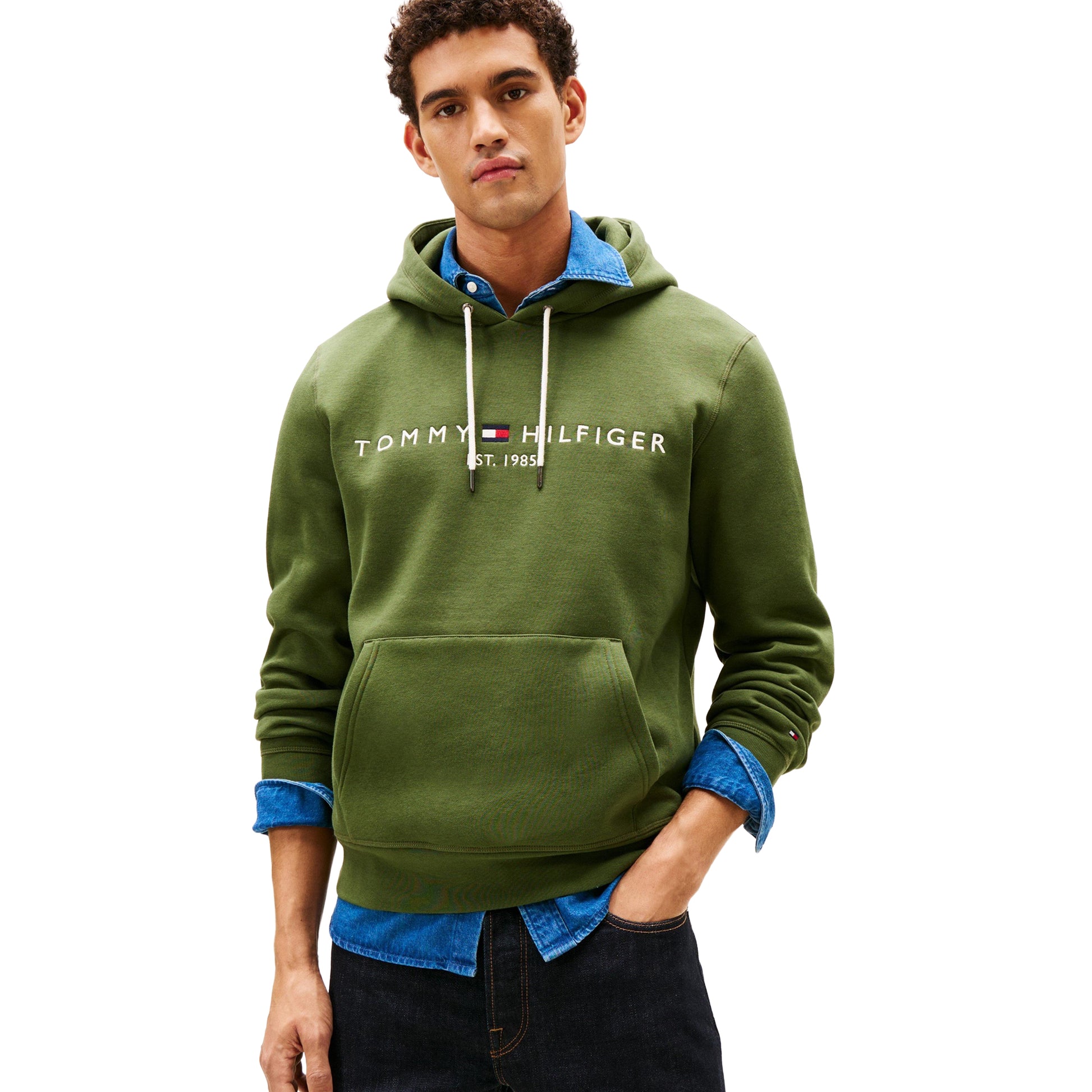 Pine - Side - Tommy Hilfiger Mens Logo Hoodie