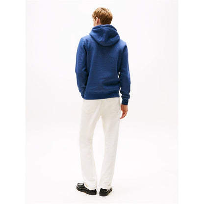 Aegean Blue - Side - Tommy Hilfiger Mens Logo Hoodie