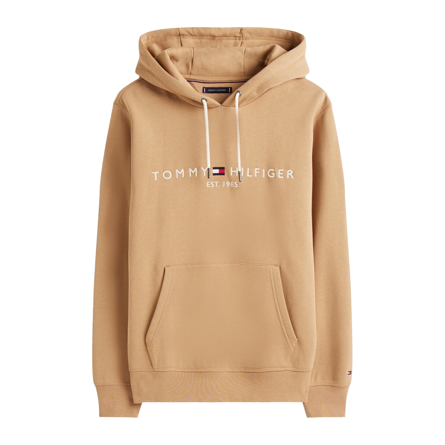Camel - Front - Tommy Hilfiger Mens Logo Hoodie