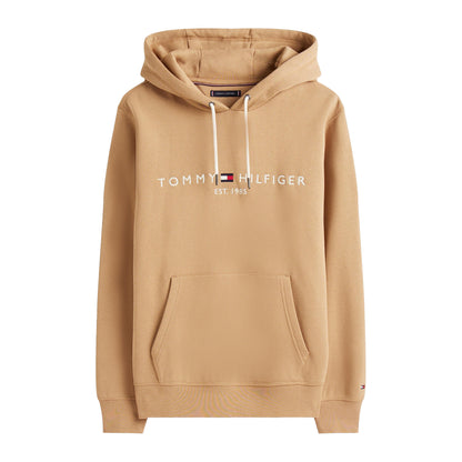 Camel - Front - Tommy Hilfiger Mens Logo Hoodie