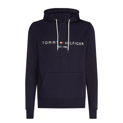 Sky Diver Blue - Front - Tommy Hilfiger Mens Logo Hoodie