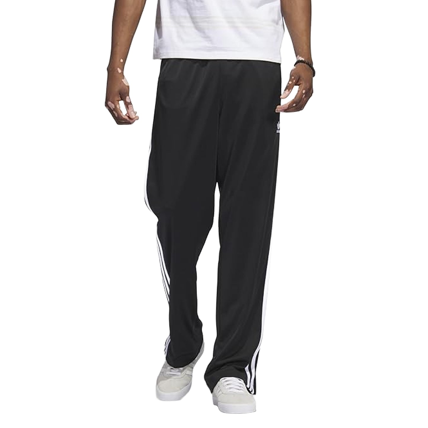 Black - Side - Adidas Mens Firebird Woven Regular Trousers
