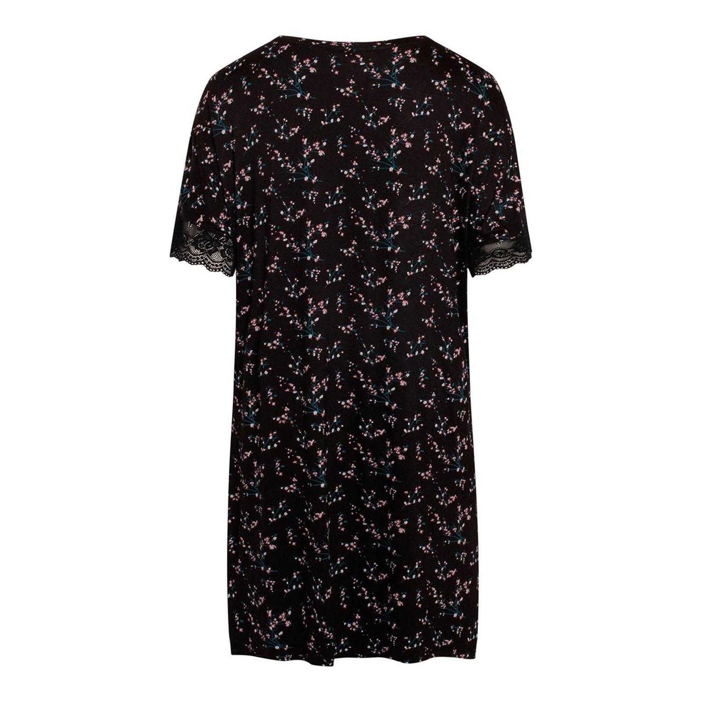 Black - Back - CCDK Copenhagen Womens-Ladies Lucille Floral T-Shirt Dress