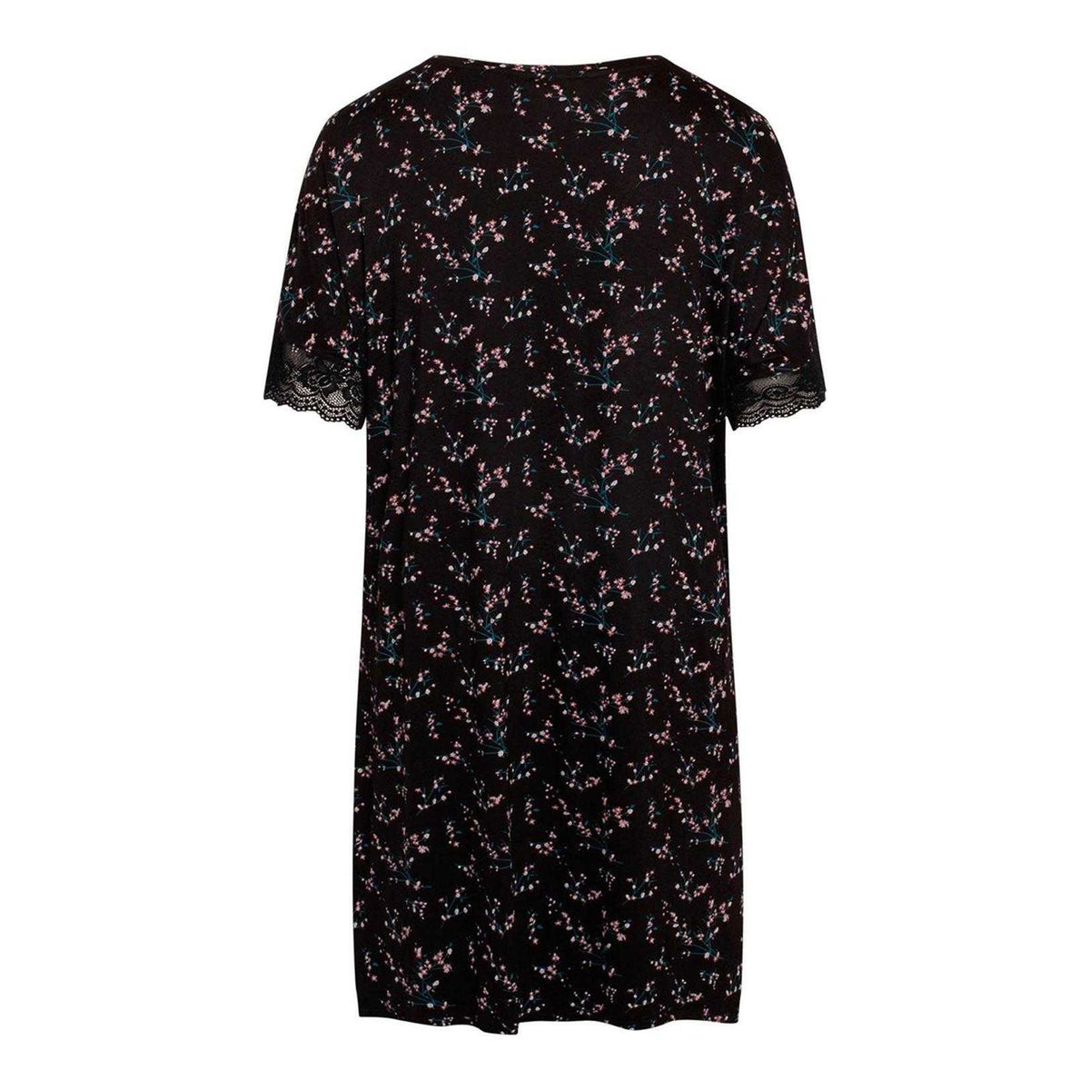 Black - Back - CCDK Copenhagen Womens-Ladies Lucille Floral T-Shirt Dress