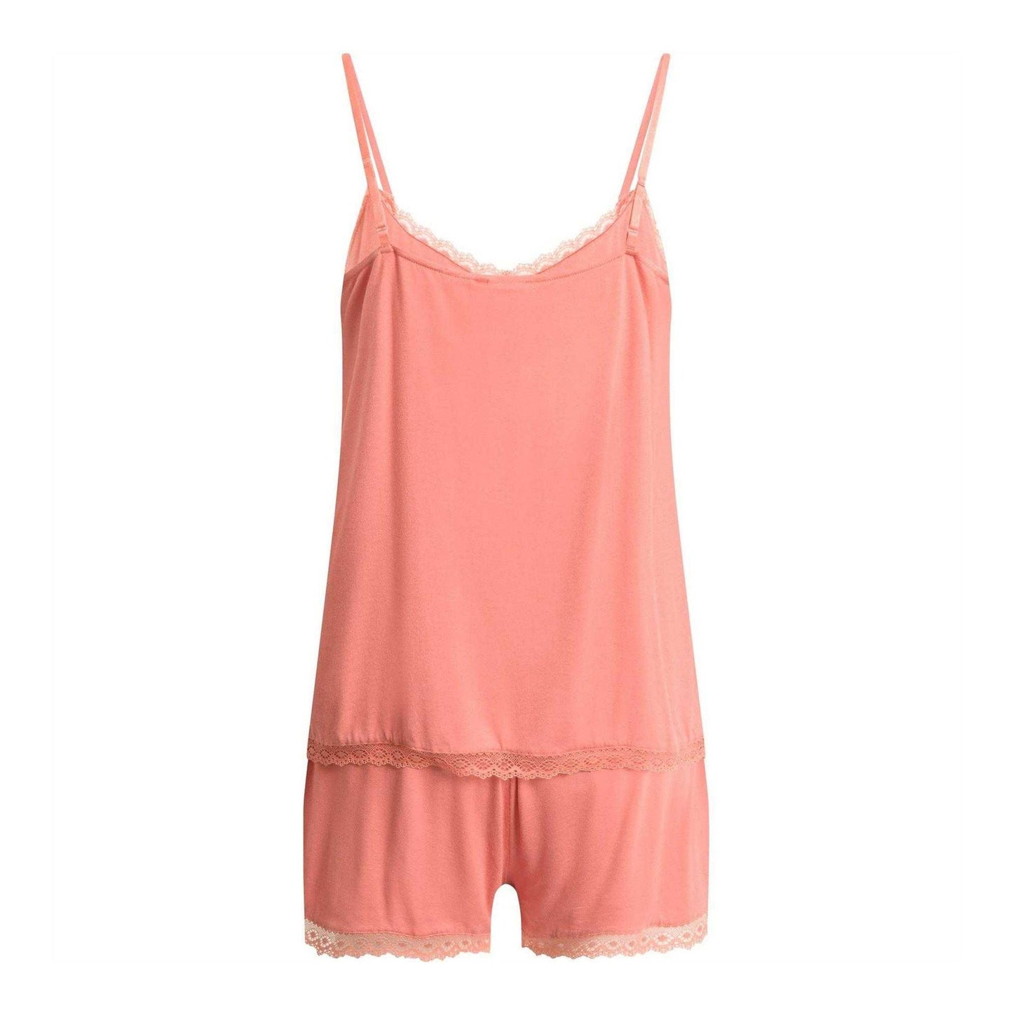 Rose - Back - CCDK Copenhagen Womens-Ladies Kendall Lace Short Pyjama Set