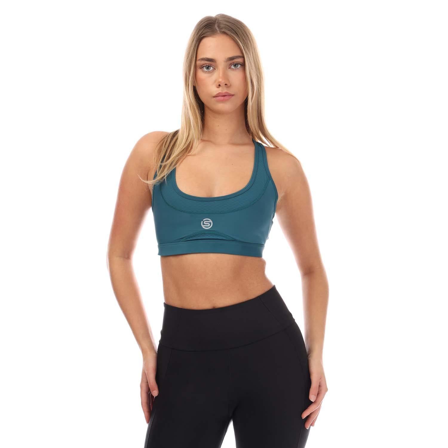 Teal - Side - Skins Womens-Ladies Series-3 Elite Bra