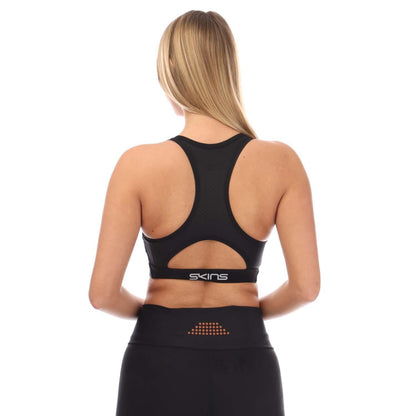 Black - Back - Skins Womens-Ladies Series-3 Elite Bra
