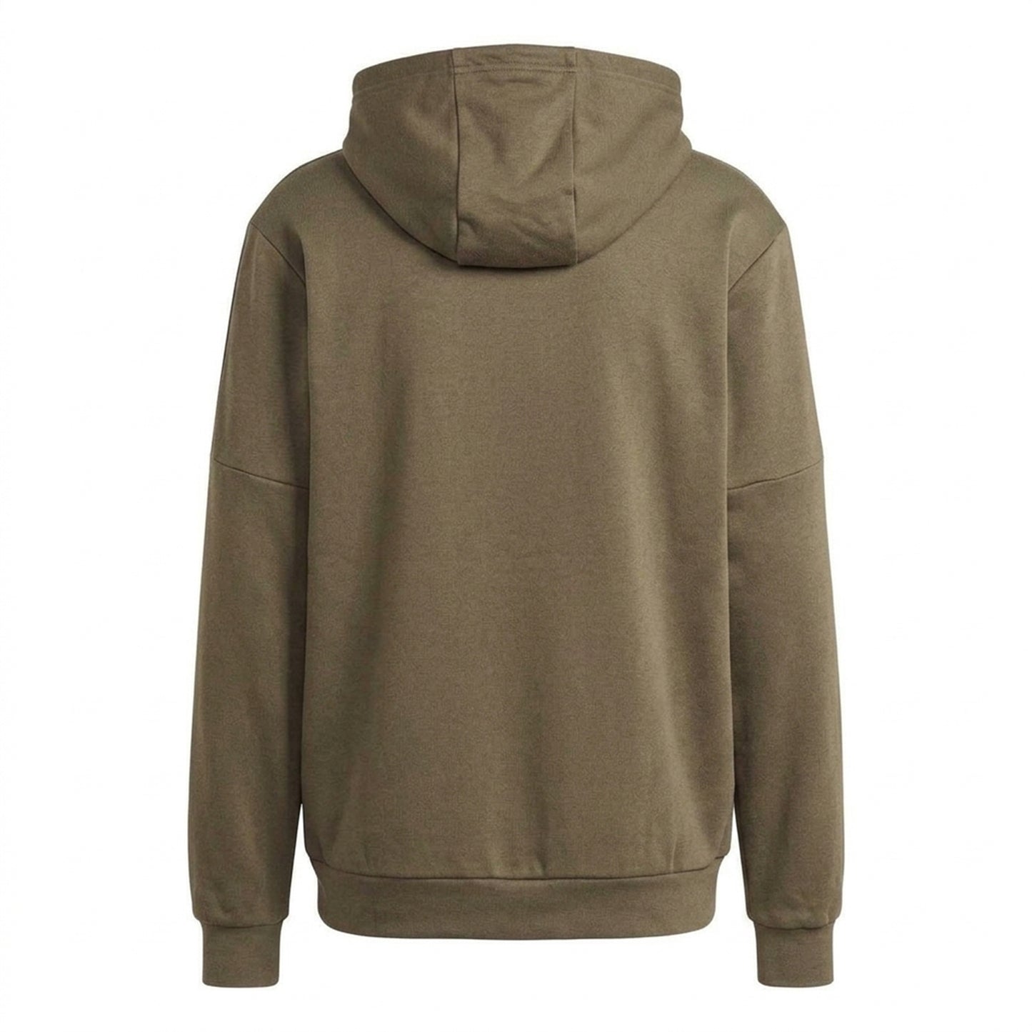 Khaki - Back - Adidas Mens Utility Logo Hoodie