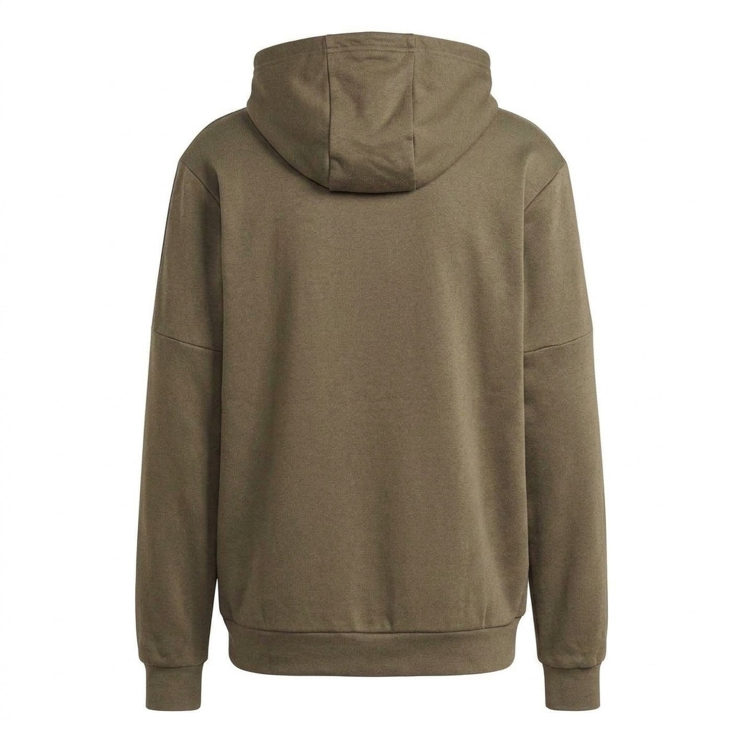 Khaki - Back - Adidas Mens Utility Logo Hoodie