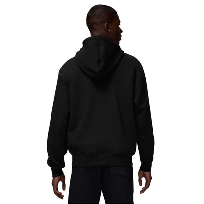Black-White - Back - Nike Mens Air jordan Essentials Fleece Full Zip Hoodie