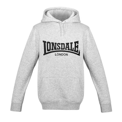 Grey Marl - Front - Lonsdale Mens Essential Oth Hoodie