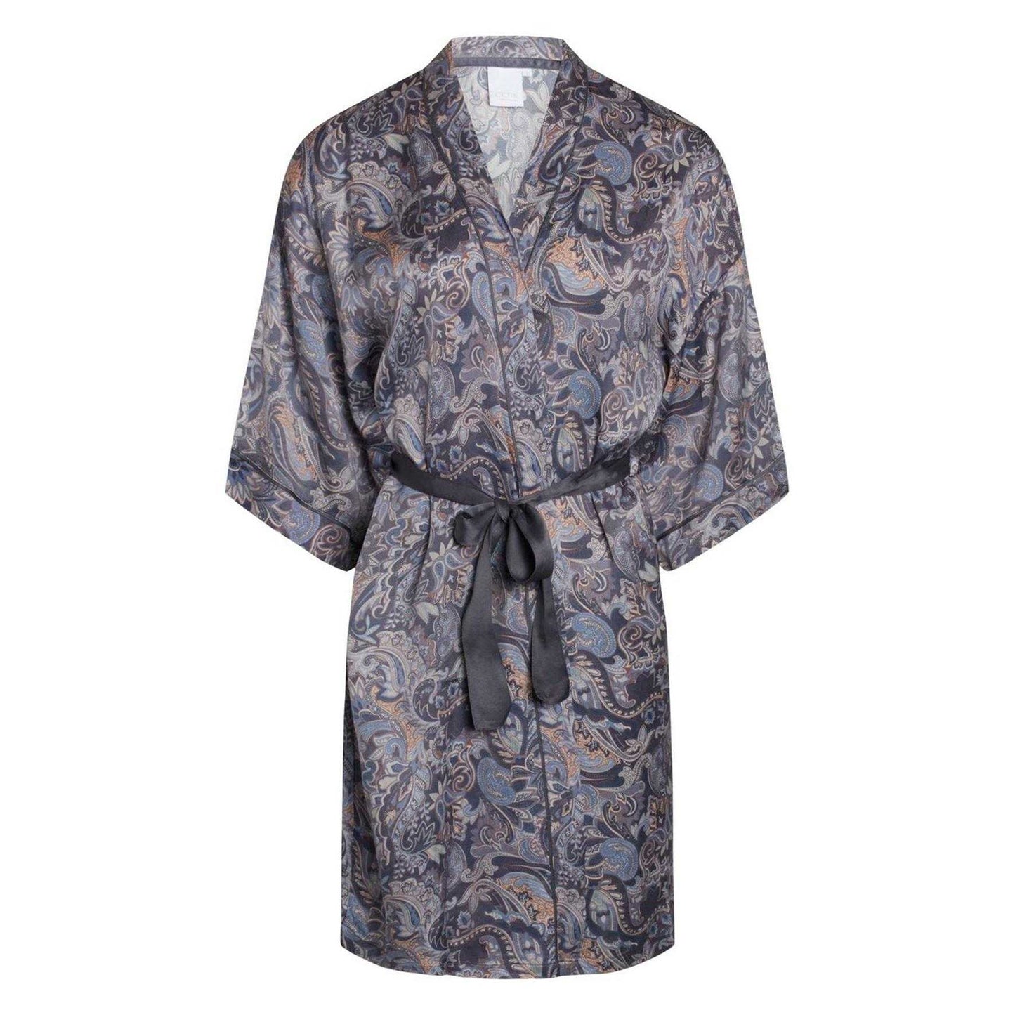 Eclipse Grey - Front - CCDK Copenhagen Womens-Ladies Jean Paisley Kimono