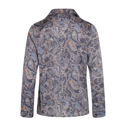 Eclipse Blue - Back - CCDK Copenhagen Womens-Ladies Joseph Paisley Pyjama Top