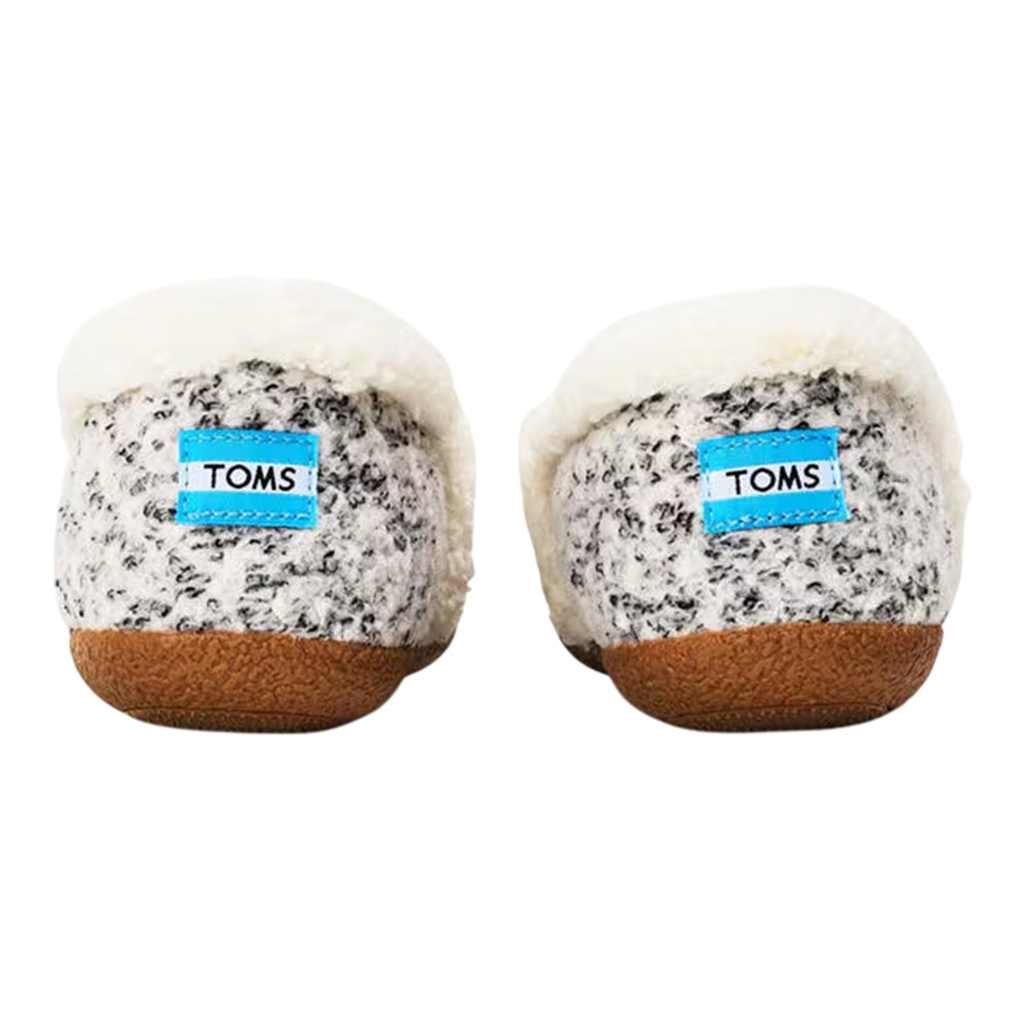 Grey - Back - Toms Womens-Ladies Speckle Slip-on Slippers