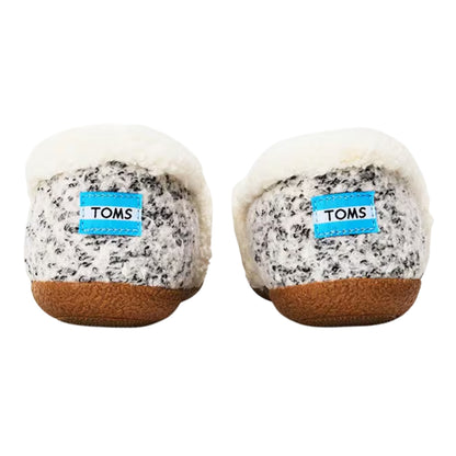 Grey - Back - Toms Womens-Ladies Speckle Slip-on Slippers