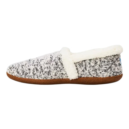 Grey - Side - Toms Womens-Ladies Speckle Slip-on Slippers