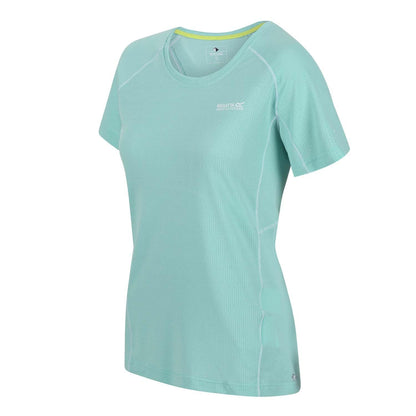 Teal - Side - Regatta Womens-Ladies Devote II Quick Dry Short-Sleeved T-Shirt