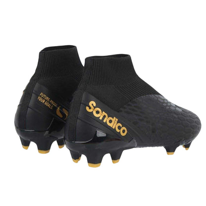 Black-Gold - Back - Sondico Mens Blizzard Hexagon Firm Ground Football Boots