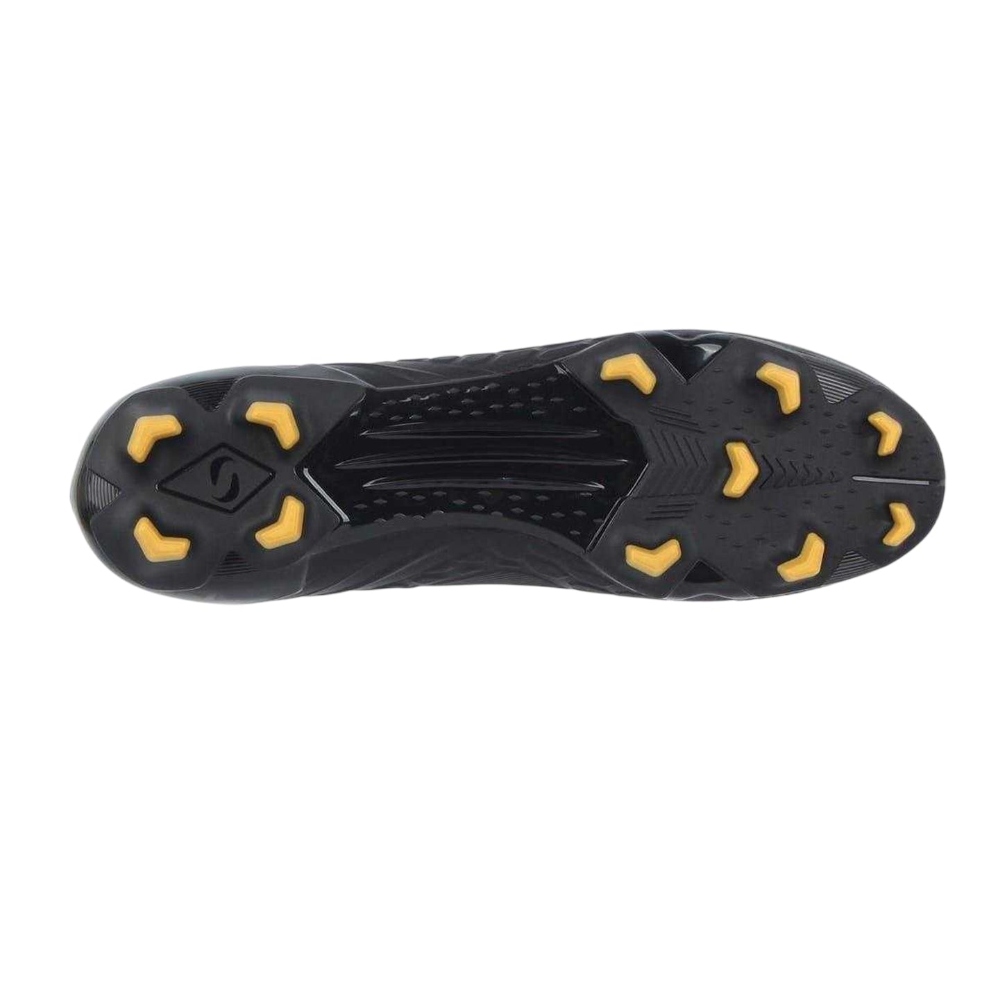 Black-Gold - Side - Sondico Mens Blizzard Hexagon Firm Ground Football Boots