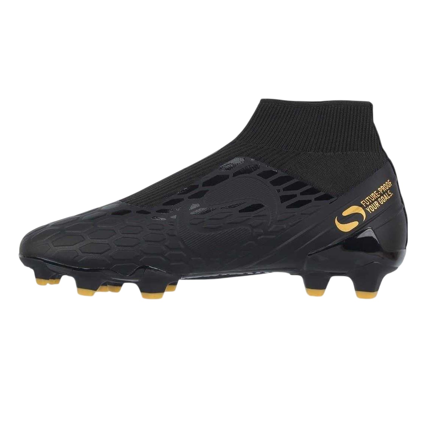 Black-Gold - Lifestyle - Sondico Mens Blizzard Hexagon Firm Ground Football Boots