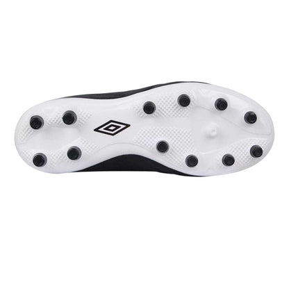 Black-White - Side - Umbro Childrens-Kids Calcio Two Tone Firm Ground Football Boots