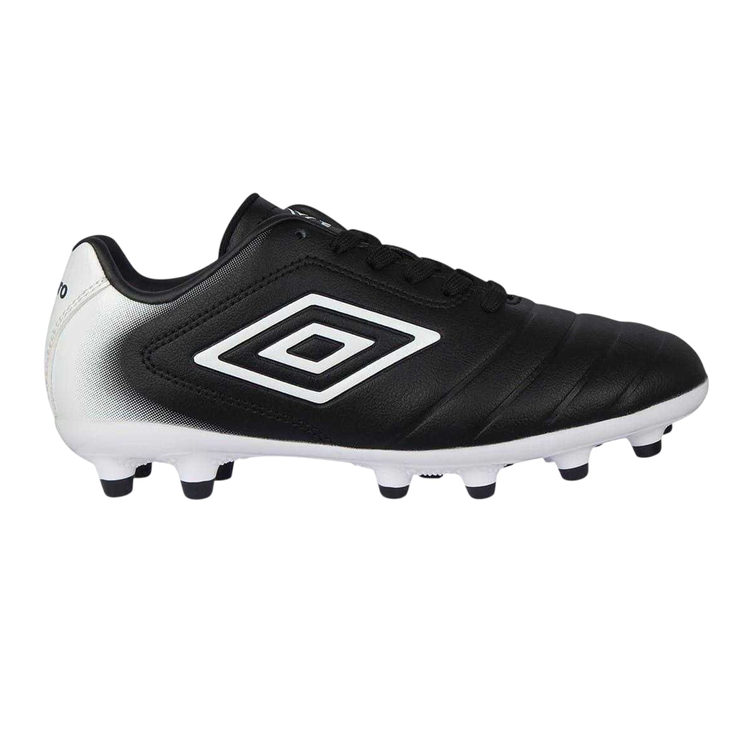 Black-White - Front - Umbro Childrens-Kids Calcio Two Tone Firm Ground Football Boots