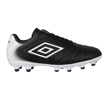 Black-White - Front - Umbro Childrens-Kids Calcio Two Tone Firm Ground Football Boots