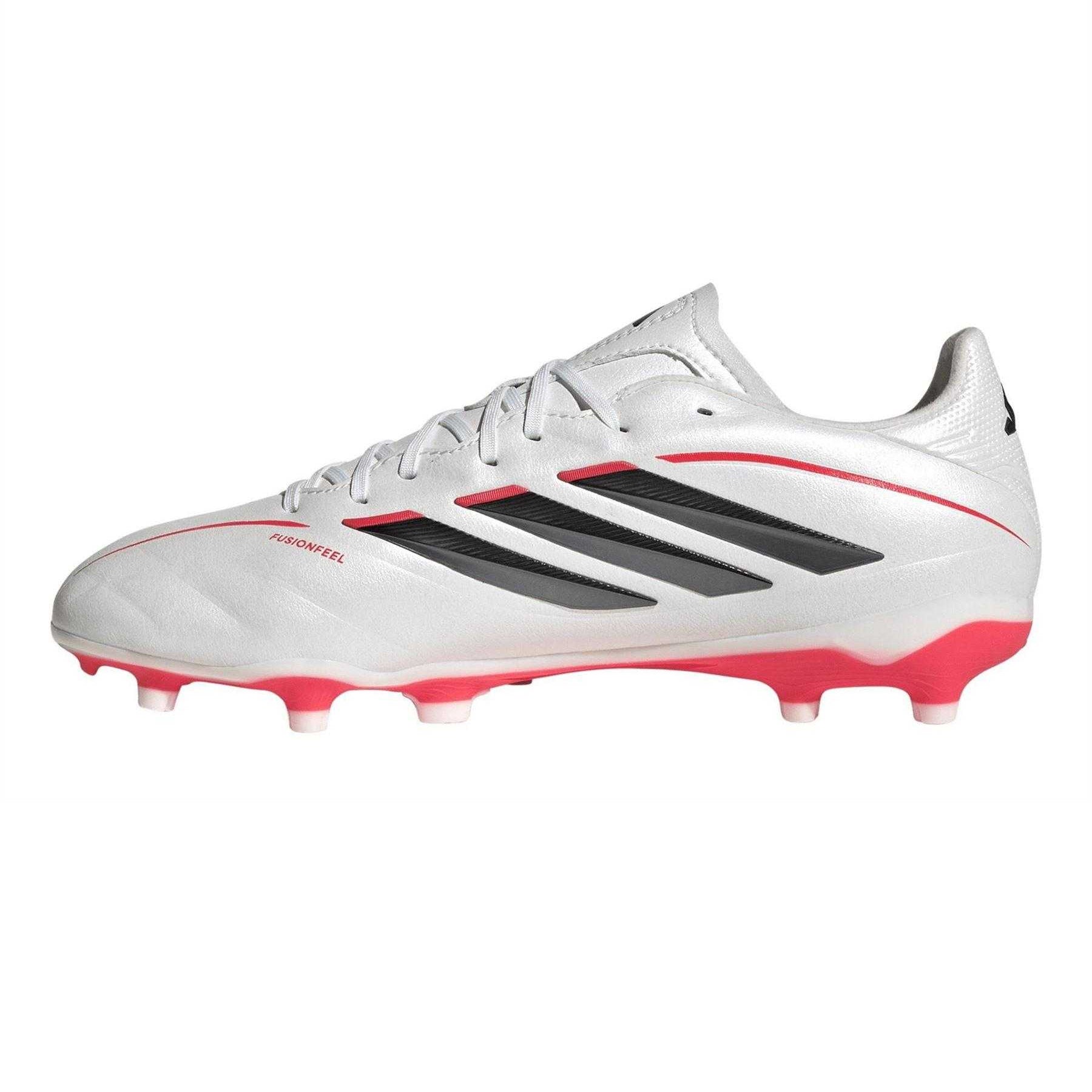 Metallic-Black-Red - Side - Adidas Womens-Ladies Copa Pure IV League Firm Ground Football Boots