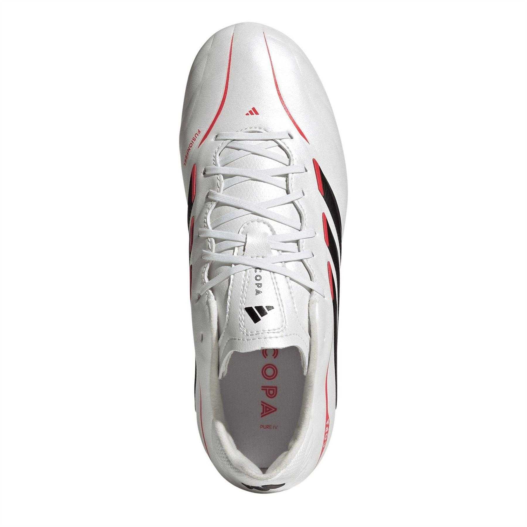 Metallic-Black-Red - Lifestyle - Adidas Womens-Ladies Copa Pure IV League Firm Ground Football Boots