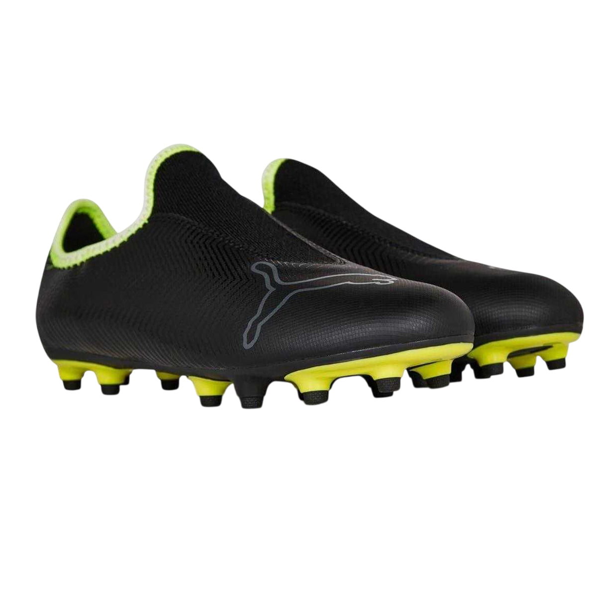 Black - Pack Shot - Puma Childrens-Kids Finesse Firm Ground Football Boots