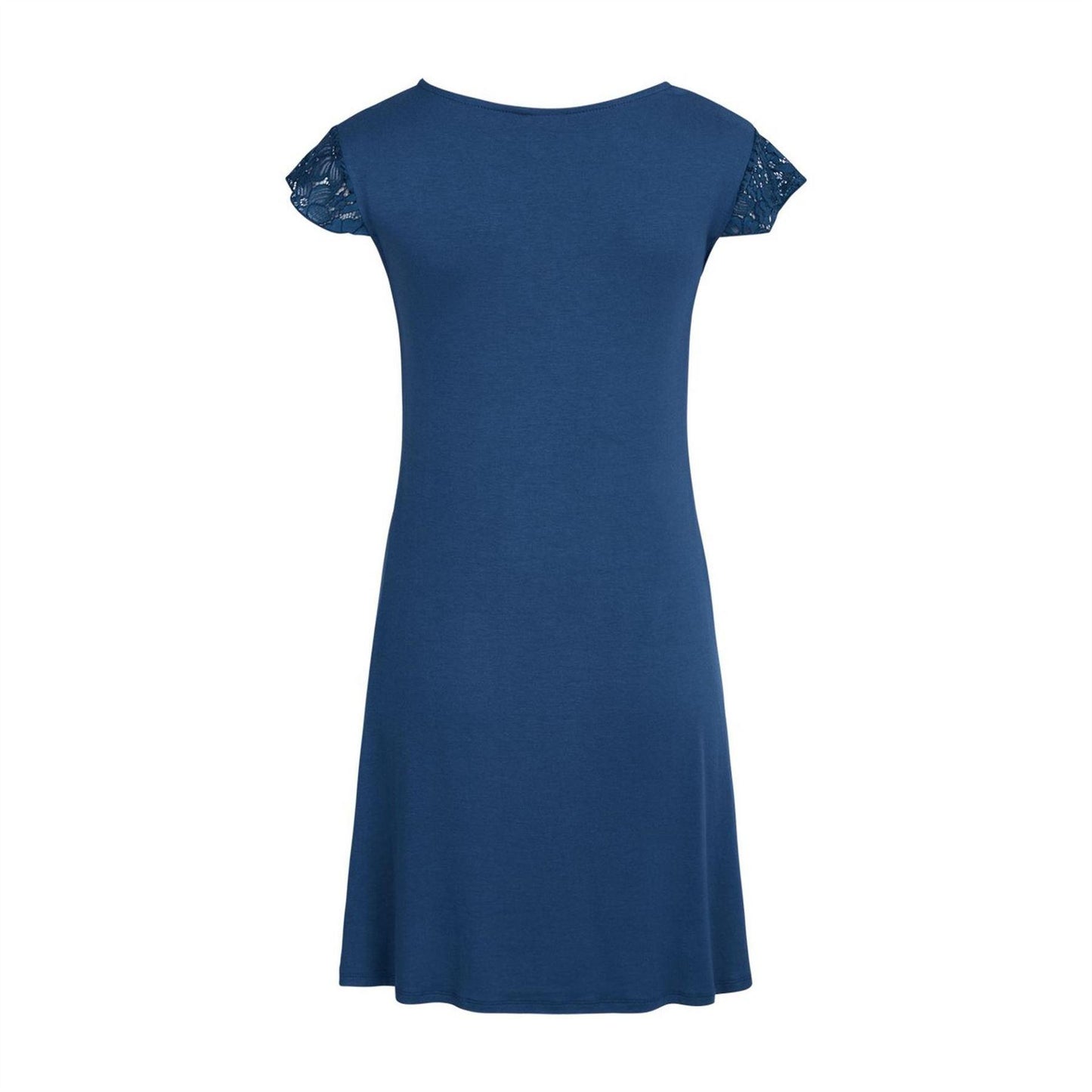 Ensign Blue - Back - CCDK Copenhagen Womens-Ladies Margit Flowers Lace Dress