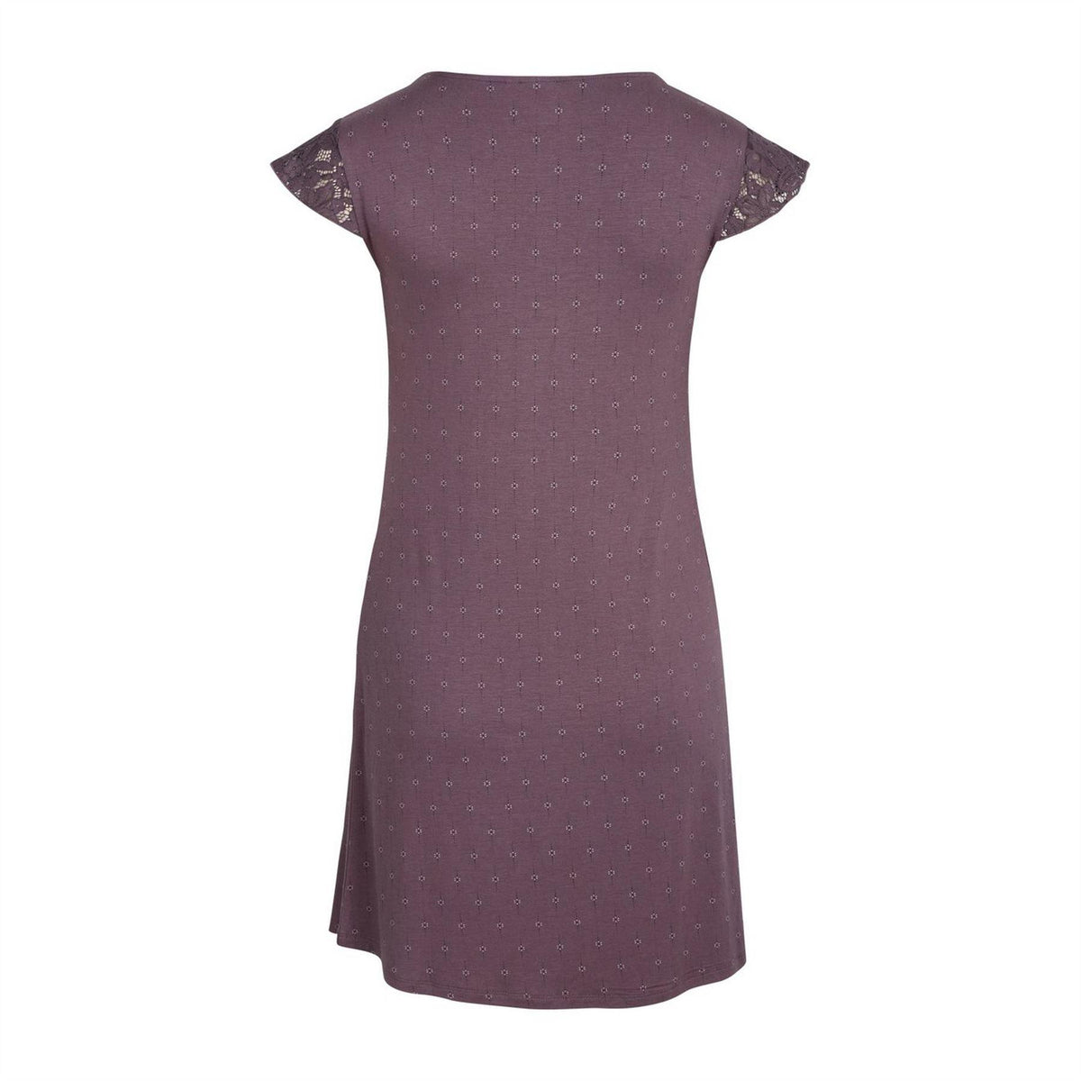Purple - Back - CCDK Copenhagen Womens-Ladies Margit Flowers Lace Dress