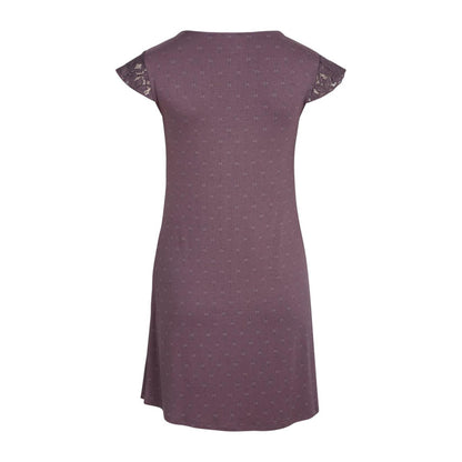Purple - Back - CCDK Copenhagen Womens-Ladies Margit Flowers Lace Dress