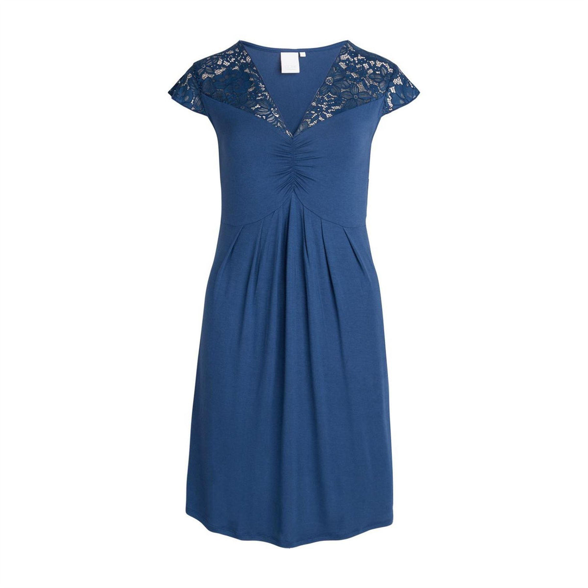 Ensign Blue - Front - CCDK Copenhagen Womens-Ladies Margit Flowers Lace Dress