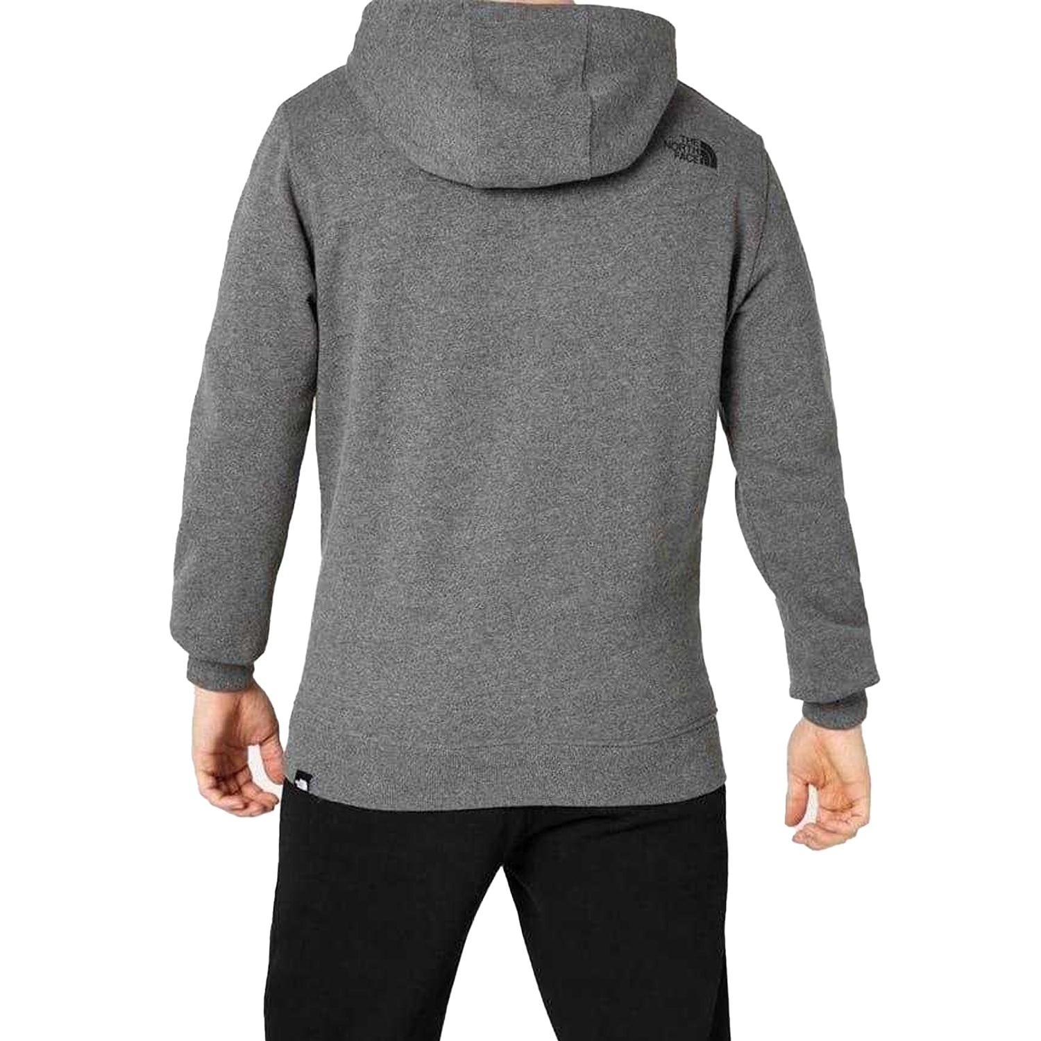 Grey - Back - The North Face Mens Dome Hoodie