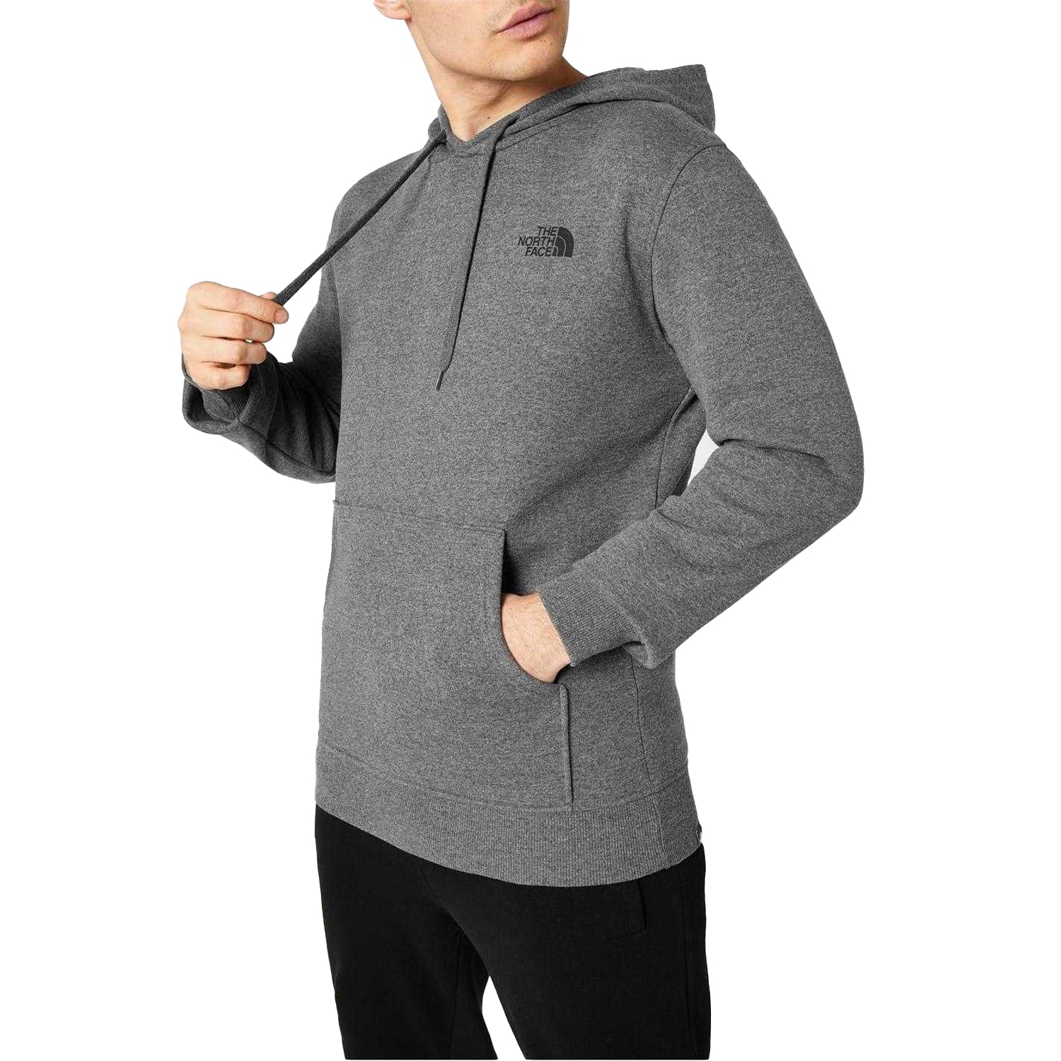 Grey - Side - The North Face Mens Dome Hoodie
