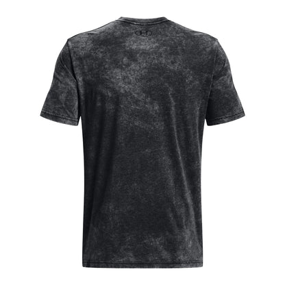 Black - Back - Under Armour Mens Elevated Core Washed T-Shirt
