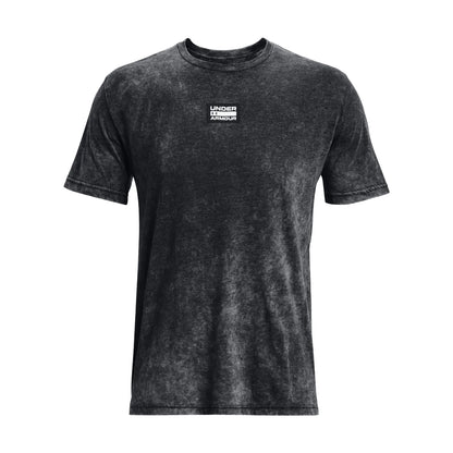Black - Front - Under Armour Mens Elevated Core Washed T-Shirt