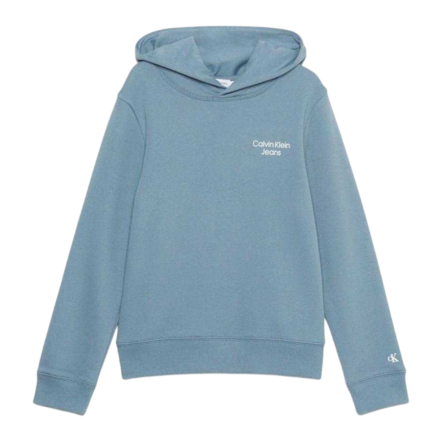 Goblin Blue - Front - Calvin Klein Childrens-Kids Logo Hoodie