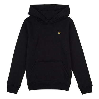 Jet Black - Front - Lyle & Scott Childrens-Kids Classic Hoodie